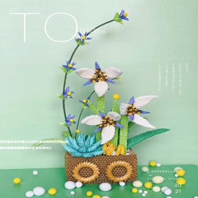 China Home Decoration 3D Origami Paper DIY Flower Cardboard Creatures To Make Using Arts &crafts Triangles Modular Folded Paper Toy for sale