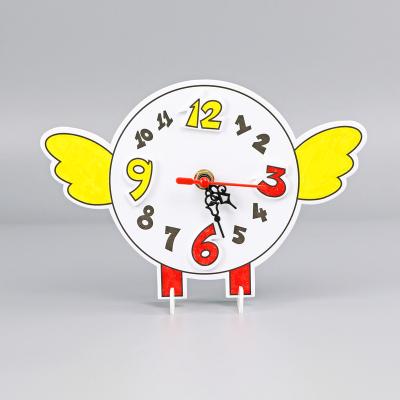 China Time Game Learning For Children DIY Clock Kits Creative Coloring Educational Toys for sale