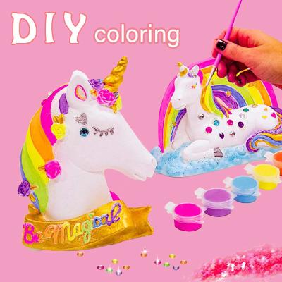 China Easy De-mold Painting Kit For Kids Ceramic 3D Creativity DIY Craft Handmade Arts Drawing Toy Kit For Kids for sale