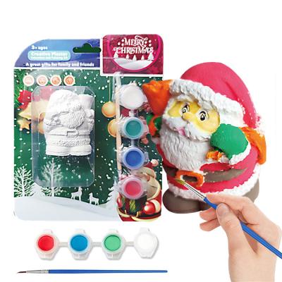 China Gift and Home Decor Christmas Kids Arts and Crafts Painting Kit Plaster Painting Craft Art Set for Painting Your Own Creative Activity DIY Christmas Toy Gi for sale