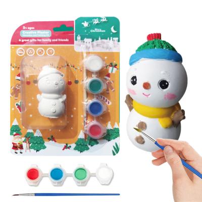 China Gift and Home Decor Christmas Kids Arts and Crafts Painting Kit Plaster Painting Craft Art Set for Painting Your Own Creative Activity DIY Christmas Toy Gi for sale