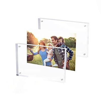 China Waterproof A3 A4 Photo Frame A4 Clear Acrylic Permission Certificate Acrylic Standing Picture Frame for sale