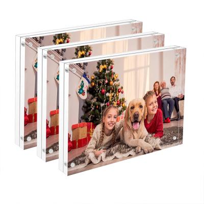 China Waterproof Double Sided Display Patent Frame Desktop Photo Frames Certificate Acrylic Picture Frame for sale