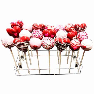 China Waterproof 21 Hole Lollipop Rak Display Holder Lollipop Display Rack Lollipop Display Stand for sale