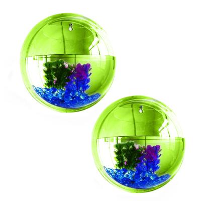 China Hydroponic Aquarium Decor Planter Waterproof Hanging Acrylic Pot Pond Around Acrylic Fish Tank for sale