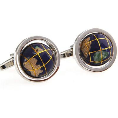 China Brass Rotary Spherical Shells For Cufflinks French Cufflinks For Men Accept Graphic Customization for sale