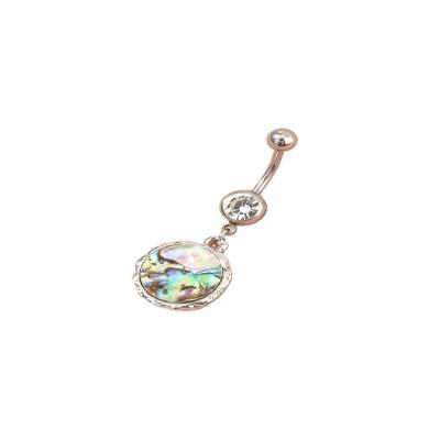 China FASHIONABLE Personality Abalone Navel Nail Around Navel Pendant Nail for sale