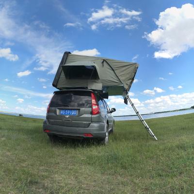 China Extended Type Best Car Side Tent Car Trailer Top Roof Tent 4 Person Top Tent for sale