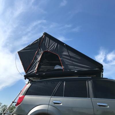 China Extended type 2021 top roof triangle aluminum hard shell roof top suv tent for sale