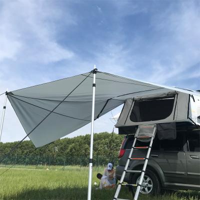 China Extended Type 4X4 Tour Car Travel Tent Waterproof Hard Foldable Car Roof Top Top Shell Roof Tent for sale