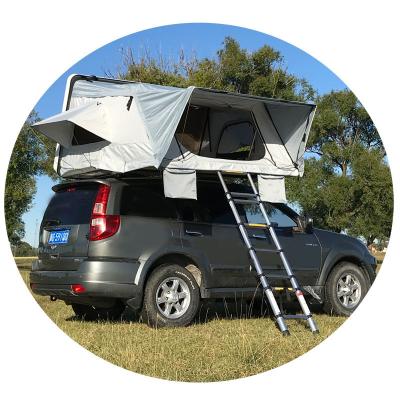 China Sale Folding Type Extended Type Manually Aluminum Top Car Roof Top Tent With Sideways Open Cornice For Camping for sale