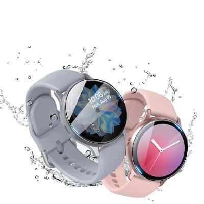 China Clear Screen Protector For Samsung Watch 3 Active Protector 01 2 Full Cover Protective Film Scratch Screen 4 5 5Pro Anti for sale