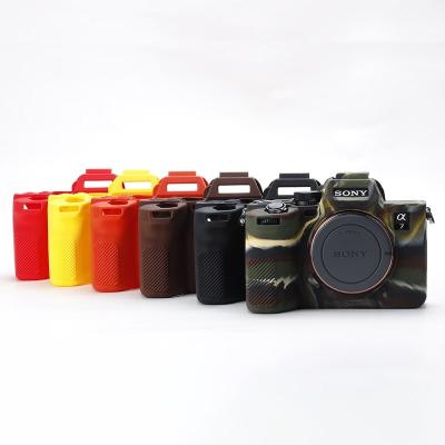 China Lens Case For Sony A7M4 Camera Bag Cover Device DSLR Camera Photocopy Silicone Shockproof Camera Case Shell for sale