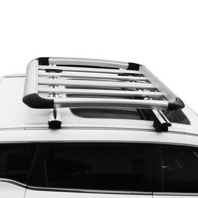 China Car aluminum roof rack accessories alloy+ABS roof top truck load carrier cargo basket frame top luggage rack for sale