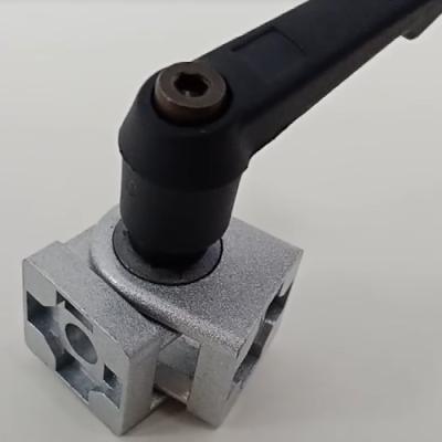 China Steel 20*20 Alloy Aluminum Profile Accessories Connecting Swivel Joint To Lock Lever Slot 6 (345.10A) for sale