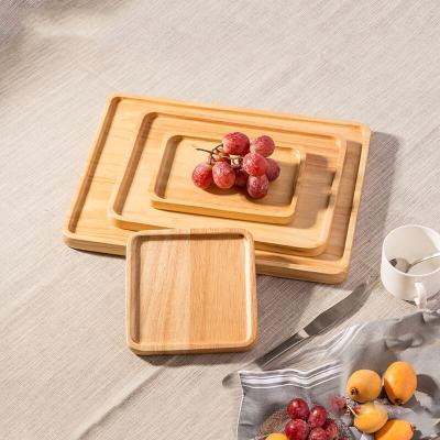 China Wholesale CLASSIC Bamboo Wooden Flat Panel Tray Single Tea Table Tea Set Large Tea Table Tray for sale