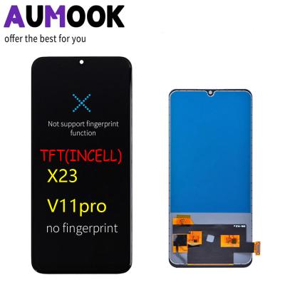 China Broken LCD Display AUMOOK INCELL TFT OLED Screen Fix Phone Touch Screen Replacement Digitizer Combo Assembly For vivo x23 v11 pro IQOO for sale