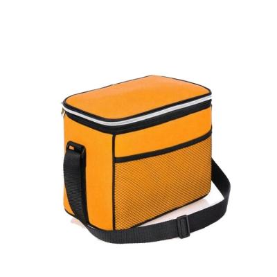 China High Capacity Polyester Waterproof Portable Durable Yellow Milk Delivery Cooler Bag for sale