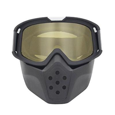 China Detachable Motorcycle Tactical Goggles and Attack Water Transfer Printing Frame Motorcycle Cross Country Mask Resistant Goggles for sale