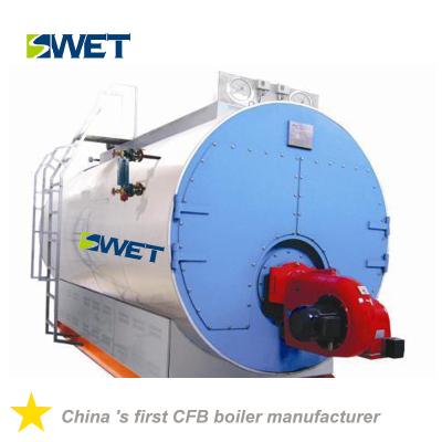 China WNS 10t/h oil gas fired fire tube industrial steam boilers for Chemical industry for sale