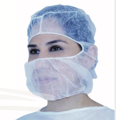 China Hospital Disposable Surgical Head Cover pp Balaclava Ninja Non Woven Hood With Elastic Band for sale