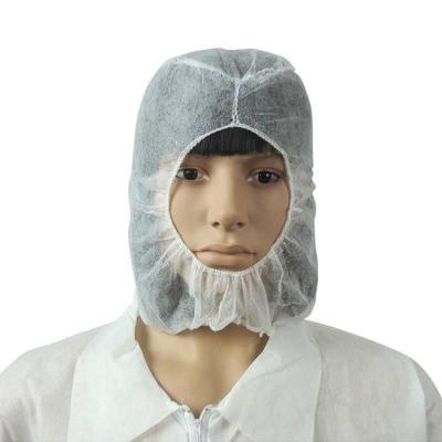 China Wholesale Comfortable Hood Cap White Balaclava Disposable Hood for Food Industry for sale