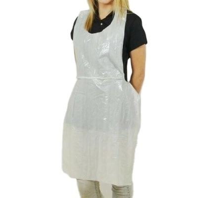 China Restaurant Food/Drink PE Disposable Apron Plastic Waterproof Different Size Cleaning Kitchen Protective Different for sale