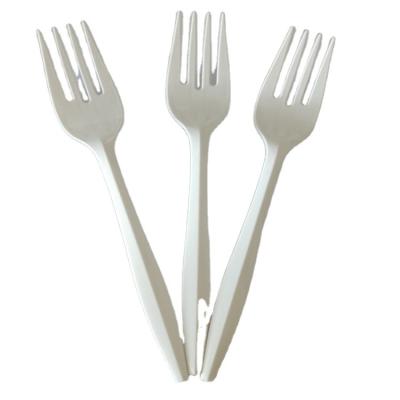 China Factory wholesale 6 inch 150mm pp disposable biodegradable plastic cutlery set disposable plastic fork food grade fork for sale