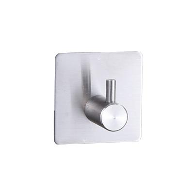 China Durable Wholesale Sticky Metal Bathroom Wall Hook Hanger Hanger Key Strong Hook Stainless Steel for sale