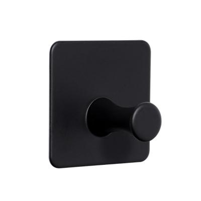 China Top Quality Stainless Steel Single Slidable Wall Hook Black Self Adhesive Hooks For Walls for sale