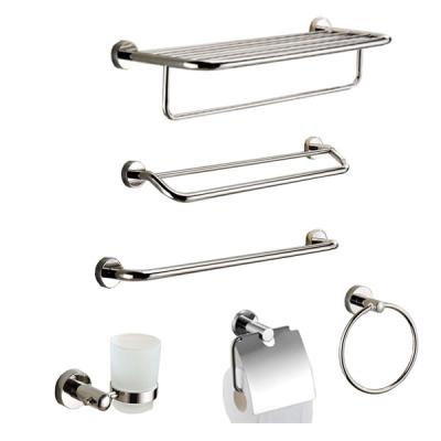 China Sustainable Hot Selling Luxury Stainless Steel Complete Bathroom Set Modern 8 Pieces Luxury Accessories Bath Room Accessories for sale