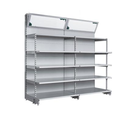 China Wholesale Double Sided Metal Grocery Mix Rack Supermarket Store Bread Display Stand for sale