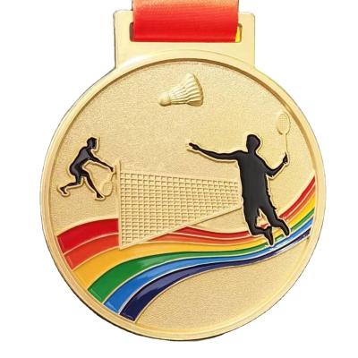 China Europe Cheap Price Gold Plated Custom Blank 3d Metal Sports Race Award Medals With Ribbon for sale