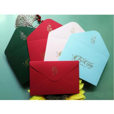 China Romantic Envelopes Paper Products Wholesale Custom Mini Business Card Jewelry Gift Packaging Envelopes With Logo for sale