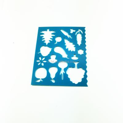 China Promotional Custom Plant Tree Stencil Kit Plastic Leaves For Kids for sale