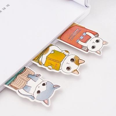 China Japan Cute Cat Wholesale Cute Cat Paper Printing Custom Bookmark for sale