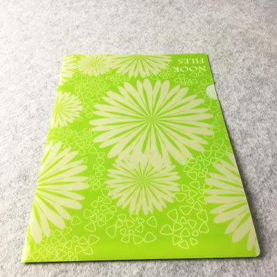 China 3D/ Glossy Matt Offset Customized Printed PP Folder , A4 L Shape PP Plastic Folder for sale