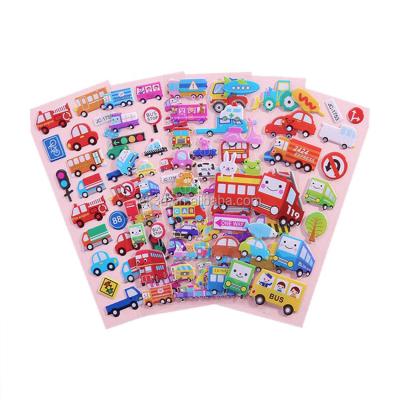 China Eco-friendly cartoon sticker vehicle pvc sticker design puffy sticker puffy sticker for kids for sale