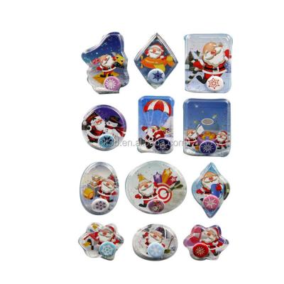 China Cute Cartoon Puffy Sticker Christmas Sticker Custom Pop Up Sticker for sale