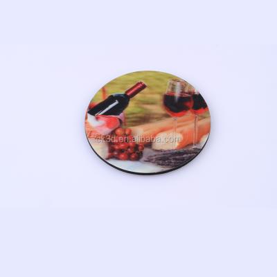 China Sustainable Custom Round Soft Plastic PVC Coasters Rubber Coasters for sale