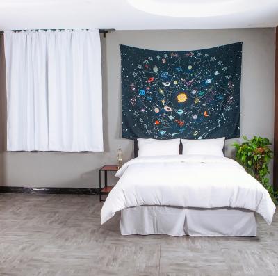 China 3D Jacquard Wall Hanging Printed Tapestry Astronaut Moon Phase Tapestry Throw Custom Canvas Blanket for sale