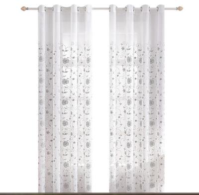 China Factory sale cheap window insulated sheer curtains, embroidered voile sheer curtains, sheer curtain for window for sale