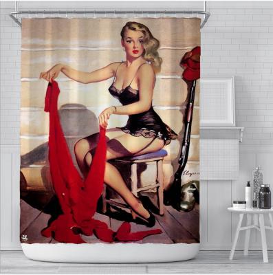 China 2020 New Design Insulated Shower Curtain Hook, Christmas Shower Curtain, Designers Shower Curtains for sale