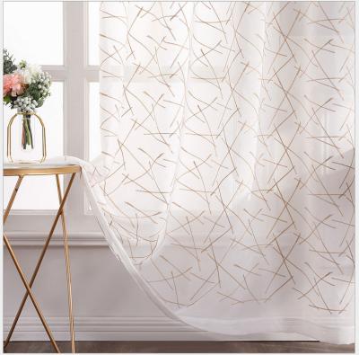 China Hot Selling Insulated Amazon Curtain Window Fabric Sheer Curtain For Living Room Sheer Fabric Curtain for sale