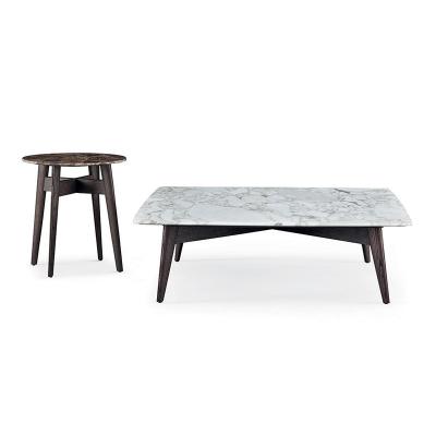 China (Size) Multi-size Adjustable Modern Living Room Furniture Set Coffee Table Sofa Combination End Table Marble End Table for sale