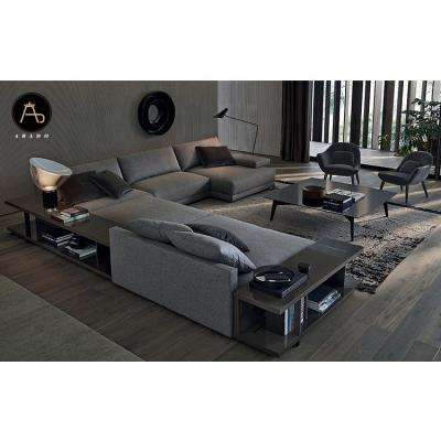 China 2021 Newest Design Modern Design Italian Furniture Couch Living Room Fabric Customized Color Sectional Sofa Set for sale