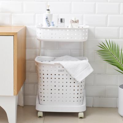 China Sustainable Wholesale Plastic Woven Bread Laundry Basket for sale