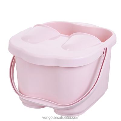 China Good for heathcare home bath new products colorful plastic foot wash basin with massage wheel for sale