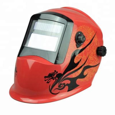 China Yes HMT Model Custom Solar Auto-Darkening Adjustable Welding Helmet Stepless Viewing Area 100x49mm for sale