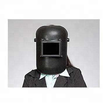 China HMT Head-mounted Passive Welding Helmet 110x90mm Black Glass for sale